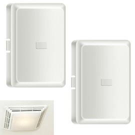 FENXDN 2 Pack S97014094 S97013662 Bathroom Fan Cover Replacement, Bathroom Exhaust Fan Cover for Nu-Tone Br-oan 678, 679, 679FL, 679FLT, 680, 680FL, 680FLT, M680 Fan Cover Grille Light Lens Cover