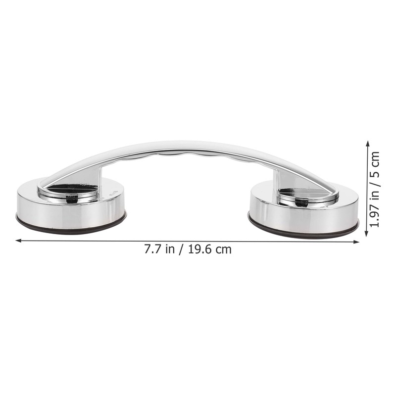 Healeved Suction Grab Bars for Bathtubs and Showers 7.7 Inch
