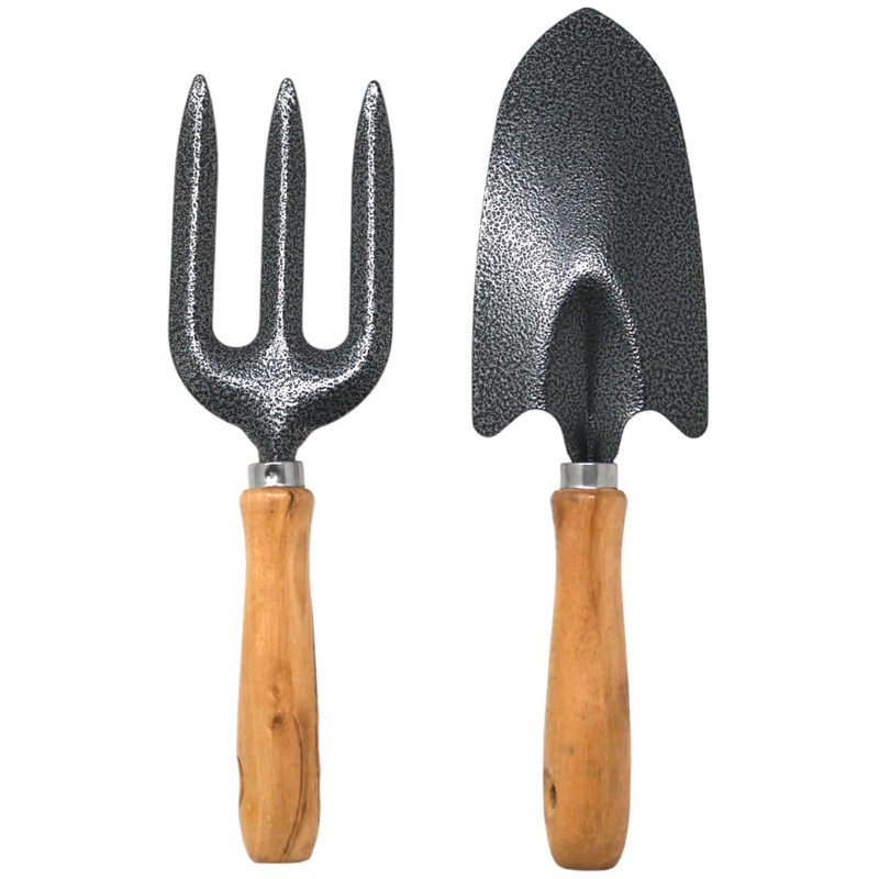 fiXte Hand Fork and Hand Trowel Garden Set Twin Pack