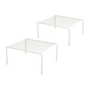Greenbrier Kitchen Cabinet Shelf Storage Organizer Rack, Set of 2