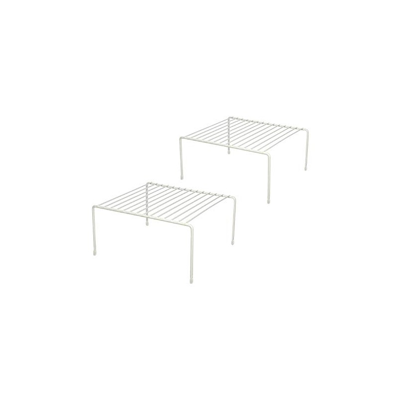 Greenbrier Kitchen Cabinet Shelf Storage Organizer Rack, Set of 2