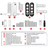 ANNFUZ Mechanical Keypad Keyless Entry Door Handle Lock,Push Button Code