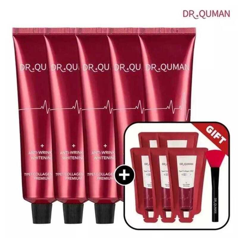 Dr. Qman 조은하우스 [NS홈쇼핑]닥터큐먼 T1콜라겐100 크림팩 60gX5+10gX5+스파출러[34840056] 891374