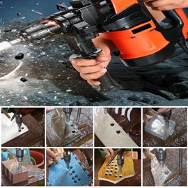 Diamond Drill Bit Hole Saw for Tile Glass Marble Granite Fiberglass Ceramic Tool Drill Bit Set 5 Pack | 5/32” – ½” (1/2"-5pack)