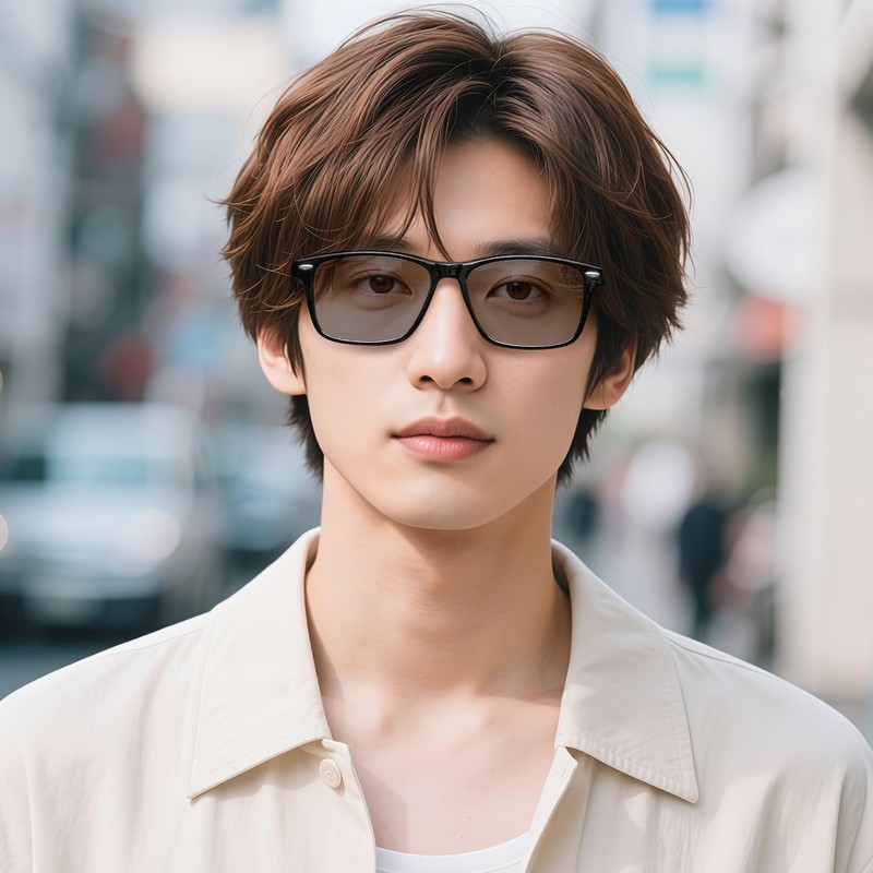 MAIVARDAY TR90 Sunglasses for Men, [H] Matte Black + Light