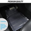 ZONETECH All Weather Full Rubber Clear Car Interior Floor Mats