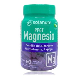 Magnesio (óxido) Alcaravea Papaya 60 Caps Vegetales Solanum