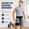 Adjustable Neoprene Groin and Thigh Compression Wrap, Hip Support Brace,