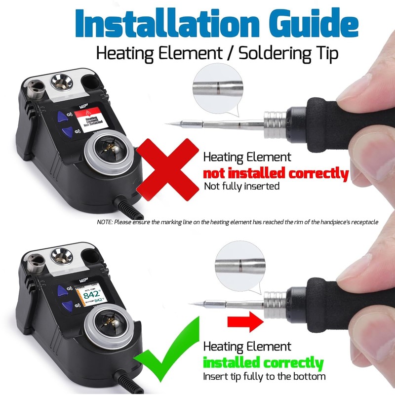WEP 982-V Micro Soldering kit with 5 C245 Soldering Iron