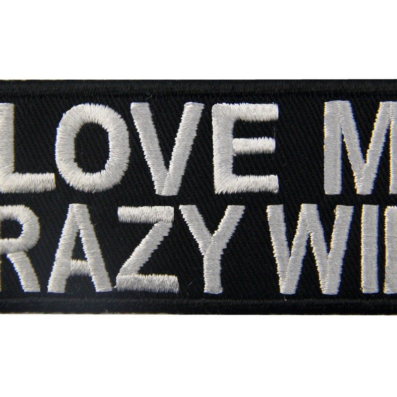 Glow in Dark I Love My Crazy Wife Patch Funny
