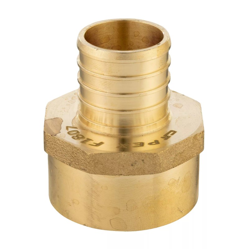 EFIELD 10PCS 1" PEX X 1" FEMALE NPT ADAPTER BRASS