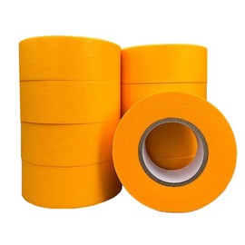 8 Rolls Premium Painters Tape, yellow Tape(1.2 Inch X 13 Yard), Masking Tape, Paint Tape for Multi-Purpose, Painting, Painter's, DIY Crafts Arts Decoration Labeling No Residue, Easy Removal