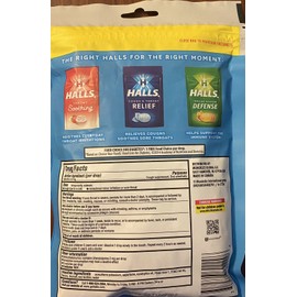 Halls ECONOMY PACK Mountain Menthol SUGAR FREE  70 Cough & Throat Relief Drops