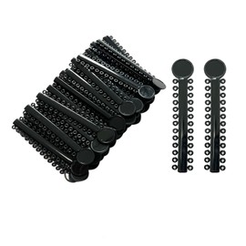 40 Stripes Orthodontic Ligature Ties(1040 pcs) Braces Rubber Bands O-Ring for Brace, Black