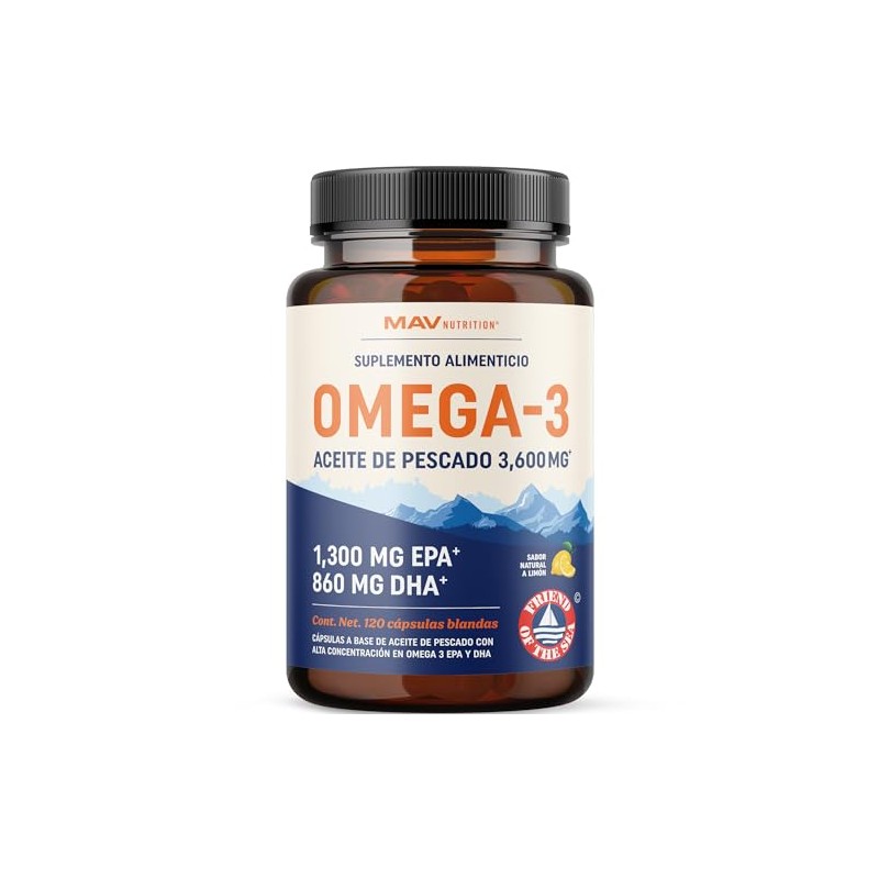 Omega Epa Dha 3600 Aceite Pescado Fish Oil Alta Concentración