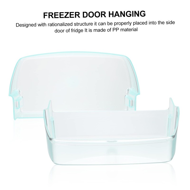 SHINEOFI Detachable Fridge Side Door Organizer Transparent Storage Box for