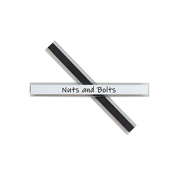 C-Line Clear Magnetic Label Holders, Side Load, 6 x 0.5,