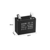uxcell Ceiling Fan Capacitor CBB61 3uF 450V AC Double Insert