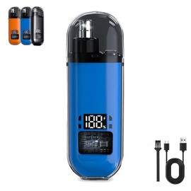 【2025 Best Gifts】Painless Eyebrow & Facial Hair Trimmer for Men Women 2024, Electric Portable Ear and Nose Hair Trimmer Clipper Rechargeable Comfort Waterproof - Color: orange