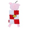 AB TOOLS Dog Squeaky Squares Pig Festive Plush Play Toy