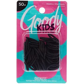 Goody Ouchless Trenzado Mini Elásticos, 50 unidades