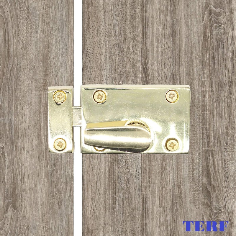 TERF® Heavy Duty Polished Brass Indicator Catch Latch Lock Bolt