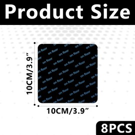 JOJIU 8 Pcs Rug Grippers,Grippers For Rug,Rug Tape,Square Anti Slip Rug Grips,Rug Grippers For Laminate Floor,Rug Gripper,Carpet Rug Grips For Laminate Floor And Wooden Floors