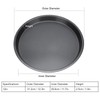 2Pcs Non Stick Pizza Pan Deep Thickened Carbon Steel Baking