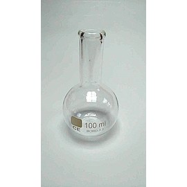 Rocwing Graduated Flat Bottom Florence Flask made from Borosilicate Glass 3.3 (100ml)
