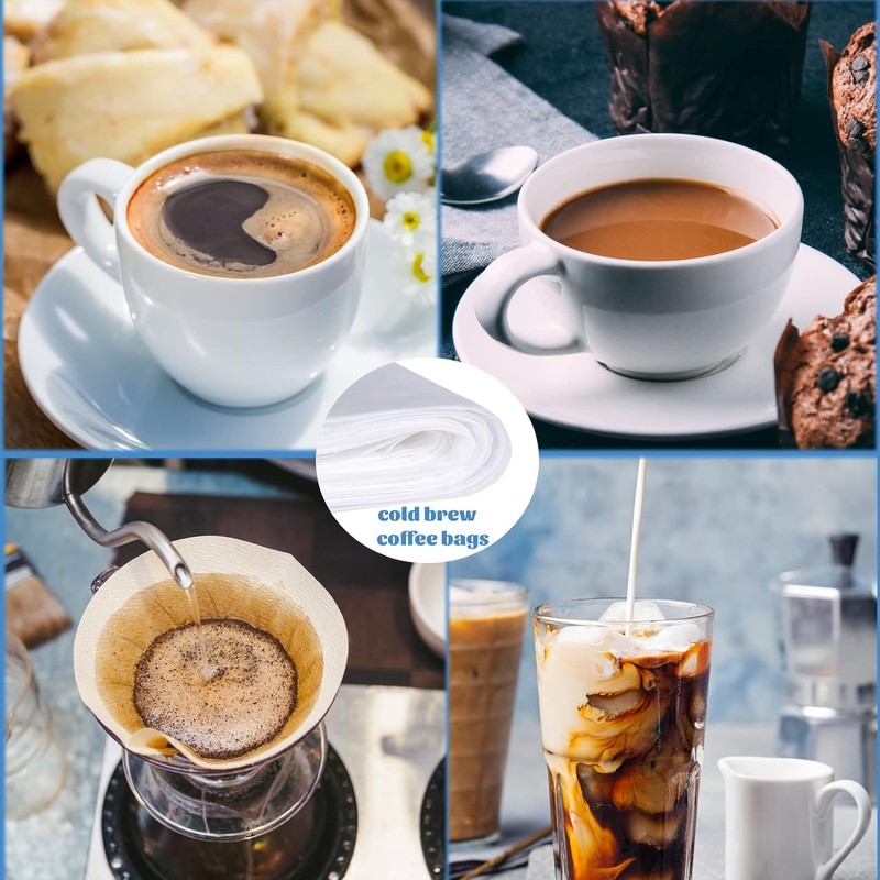 100 Pack Cold Brew Coffee Filters, 20" X 20" Commercial