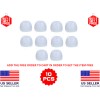 10 MED Silicone Replacement Earbud Ear Tips Plugs for Shure