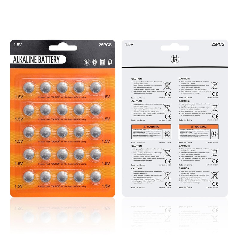 kunying 25 Pack AG13 LR44 Batteries,Premium Alkaline 357 303 a76