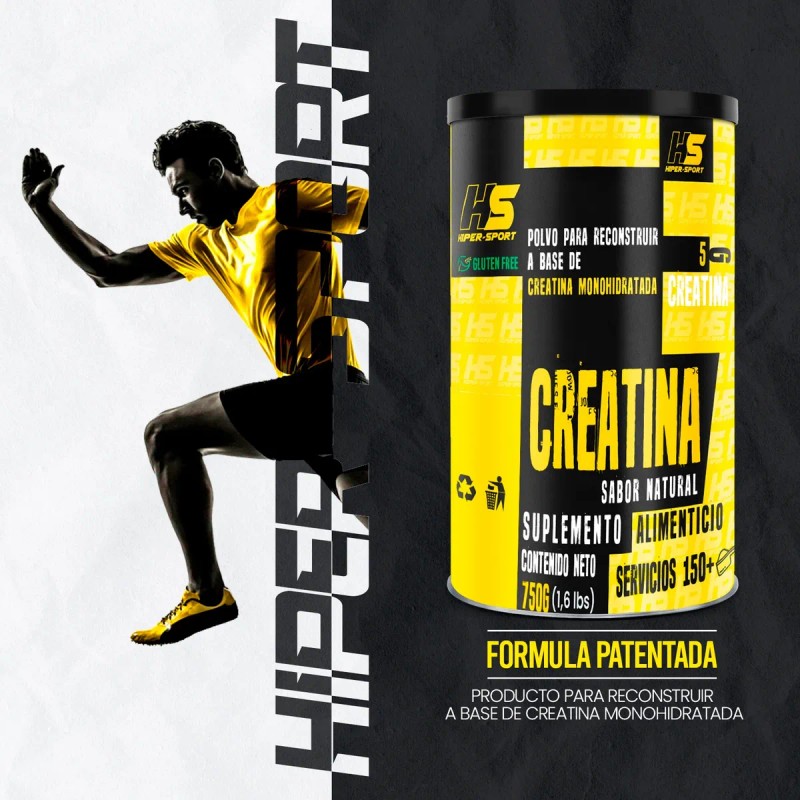 Hiper Sports Hs Creatina Monohidratada 750g 150servs Natural