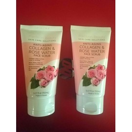 PRECISION BEAUTY 2 PACK ANTI AGING COLLAGEN & ROSE WATER FACE SCRUB FL GENTLE EXFOLIATES 5.07oz