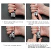 RICHDMI Butterfly Comb, Butterfly Comb, Foldable Pocket Comb, Foldable Metal