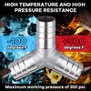 304 Stainless Steel 1" Barb x 1" Barb 3 Way