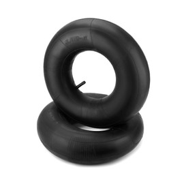 QWORK® Pack of 2 13 x 5.00-6 Inner Tubes, Tyres, Wheelbarrow Hose, Replacement Hose, for Lawnmowers, Sack Trucks