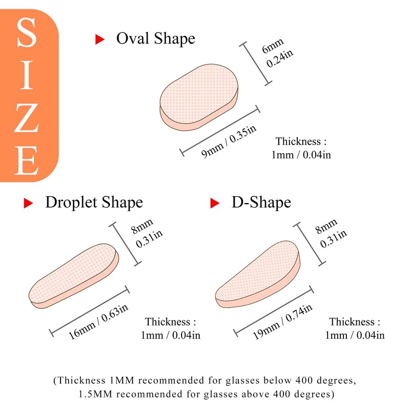 Soft Foam Nose Pads Self Adhesive Non-Slip Eyeglass Nose Pads,