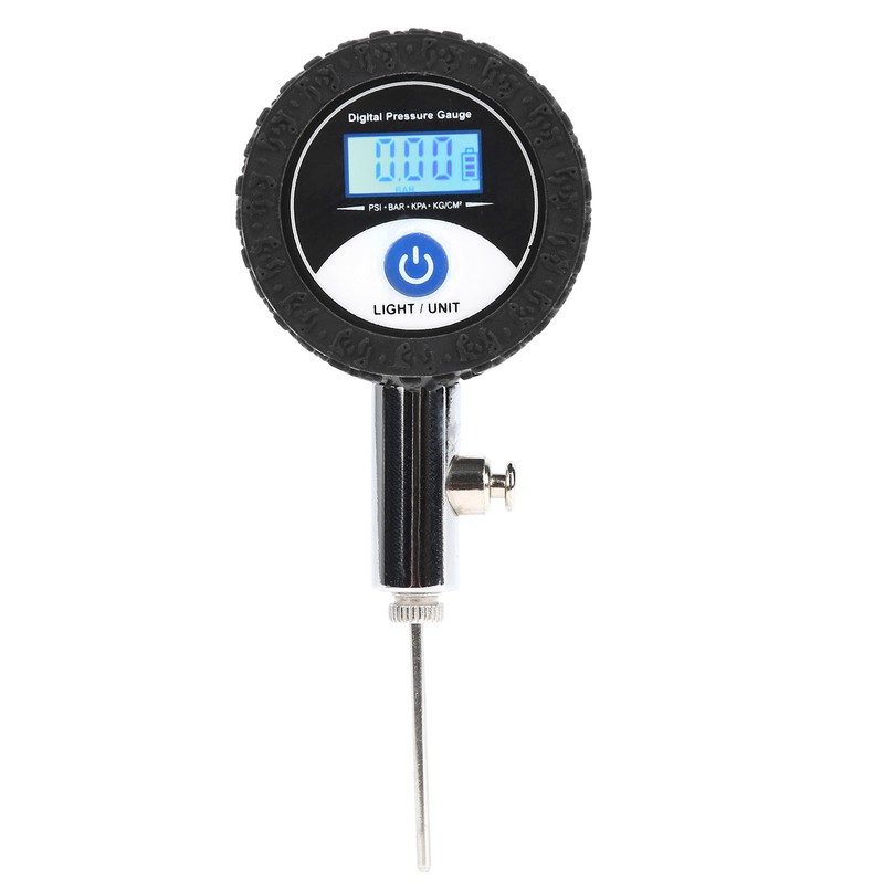 Mini Soccer Ball Pressure Gauge Volleyball Basketball Barometers with Digital