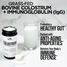 COUNTRY FARMS Grass Fed Colostrum, Contains Bioavailable Nutrients, Nature’s Original Superfood, Colostrum for Gut Health, Natural IgG Bovine Colostrum, Gluten Free, Unflavored, 150 Servings, 5.29oz