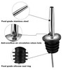 BALTRE 2PCS Stainless Steel Pourers, Speed Liquor Bottle Pourer, Olive