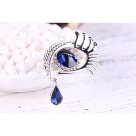 Comelyjewel Premium Quality Personality Tear of Angel Rhinestone Brooch Pin Covered Scarves Shawl Clip for Women Ladies