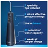 Waterpik Cordless Pulse Rechargeable Portable Water Flosser for Teeth, Gums