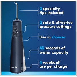 Waterpik Cordless Pulse Rechargeable Portable Water Flosser for Teeth, Gums