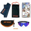 SPORTLIMIT wrap around frameless Cycling Triathlon Volleyball Blue Sunglasses Men