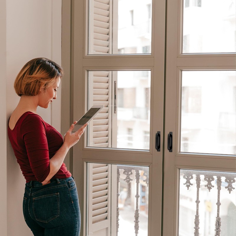 TEAONE Push Pull Helper, 4 PCS Sticky Cabinet Handle for