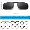 Flydo Polarized Clip Sunglasses for Prescription Eyeglasses-Clip on Sunglasses