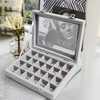 CBCYBER Jewelry Box 24 Grid Velvet Jewelry Tray for Drawers