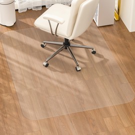 MESHDO Office Chair Mat for Hardwood Floor, 36" X 48" Desk Chair Mat for Hard Floors, PVC Clear Floor Protector for Home and Office Floor Mat - Can't be Used on Carpet