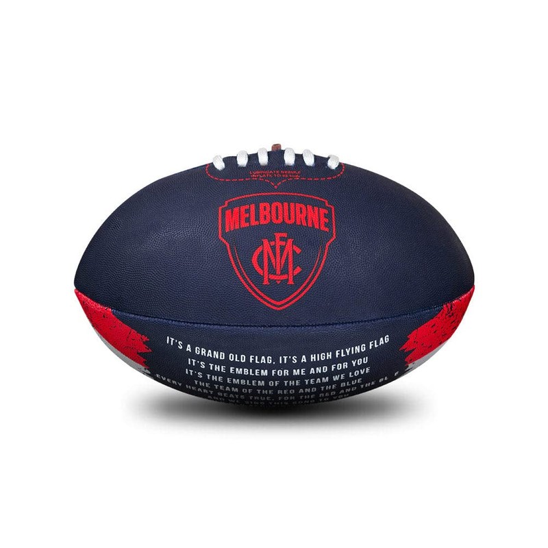 Sherrin AFL Melbourne Demons Song Football, Size 2
